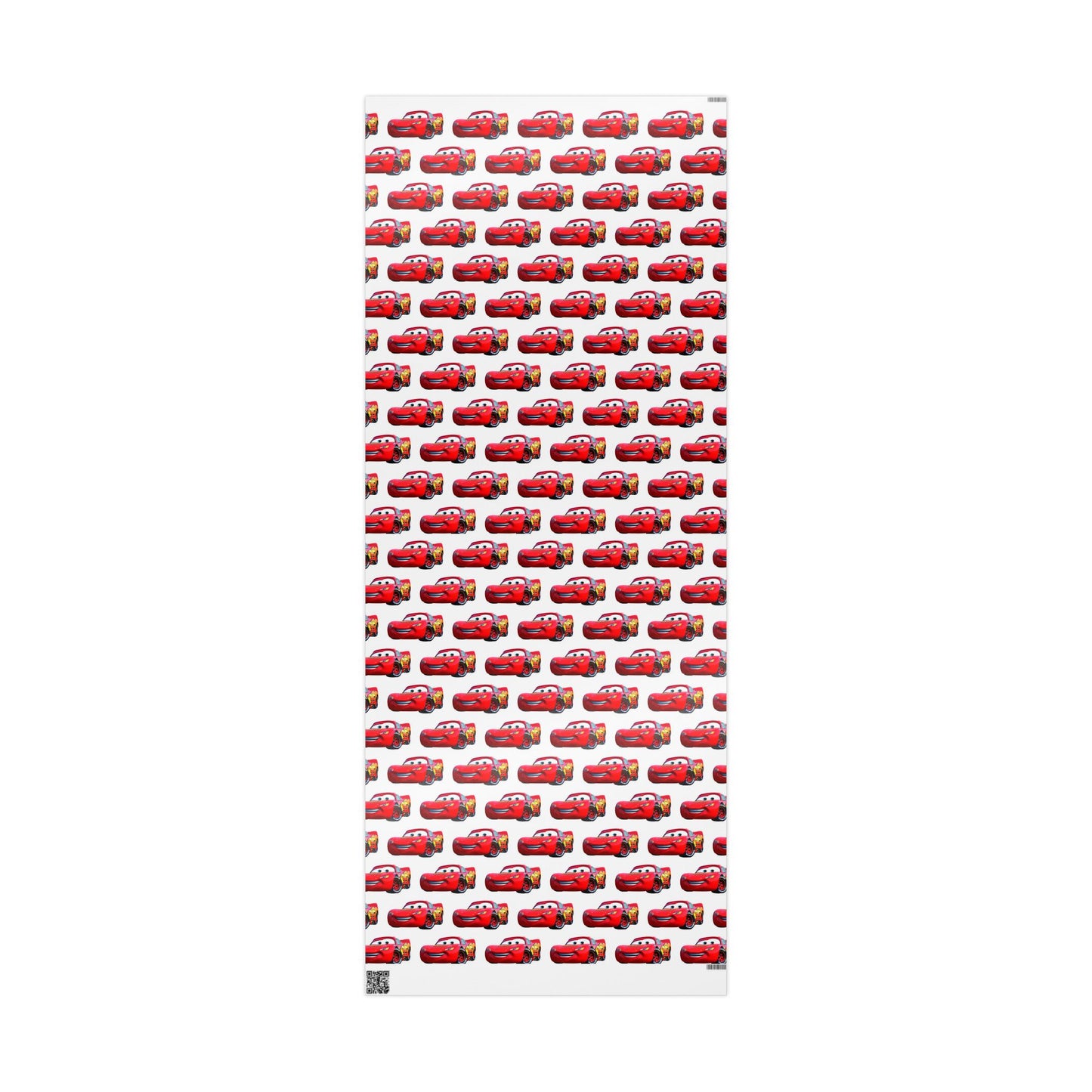 Kids Lightning Car Wrapping Paper – Red Race Car Gift Wrap for Boys’ Birthdays & Parties