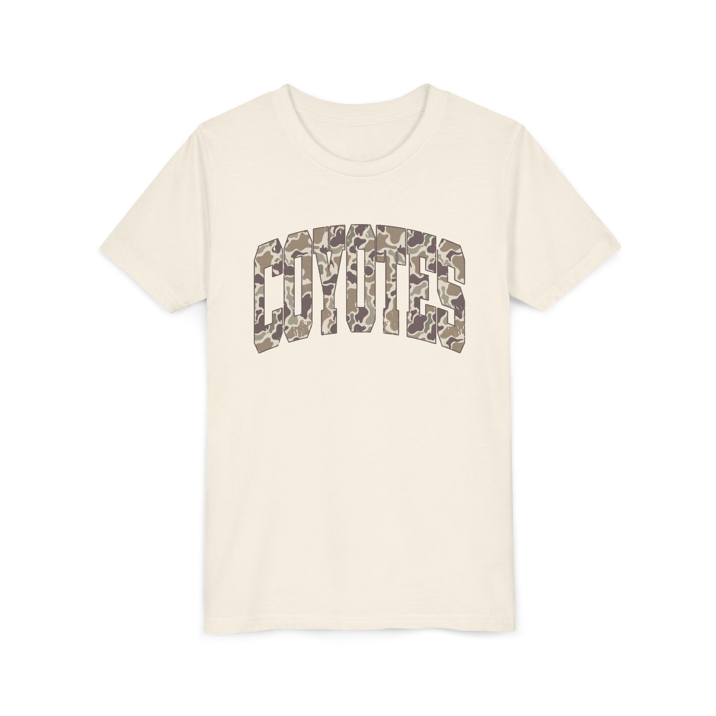 Youth Tee - Coyotes Camo Arch Graphic