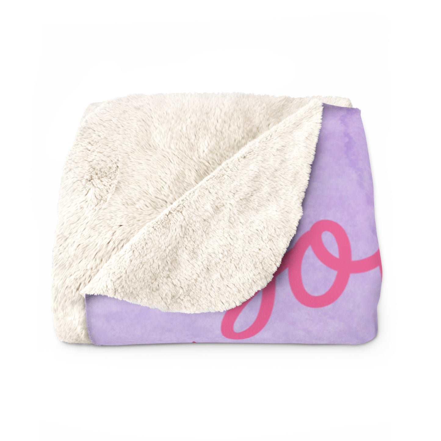 God Says I Am Sherpa Fleece Blanket — Inspirational Faith Bow Design