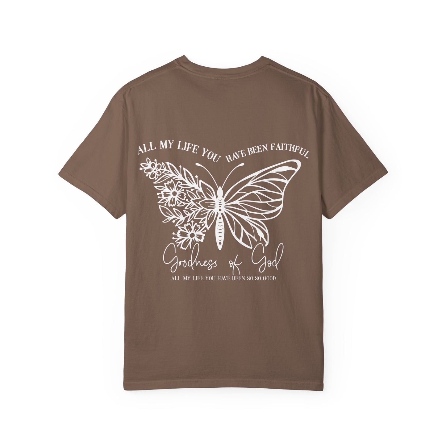Faith Butterfly T-Shirt — 'All My Life You Have Been Faithful' Christian Graphic Tee
