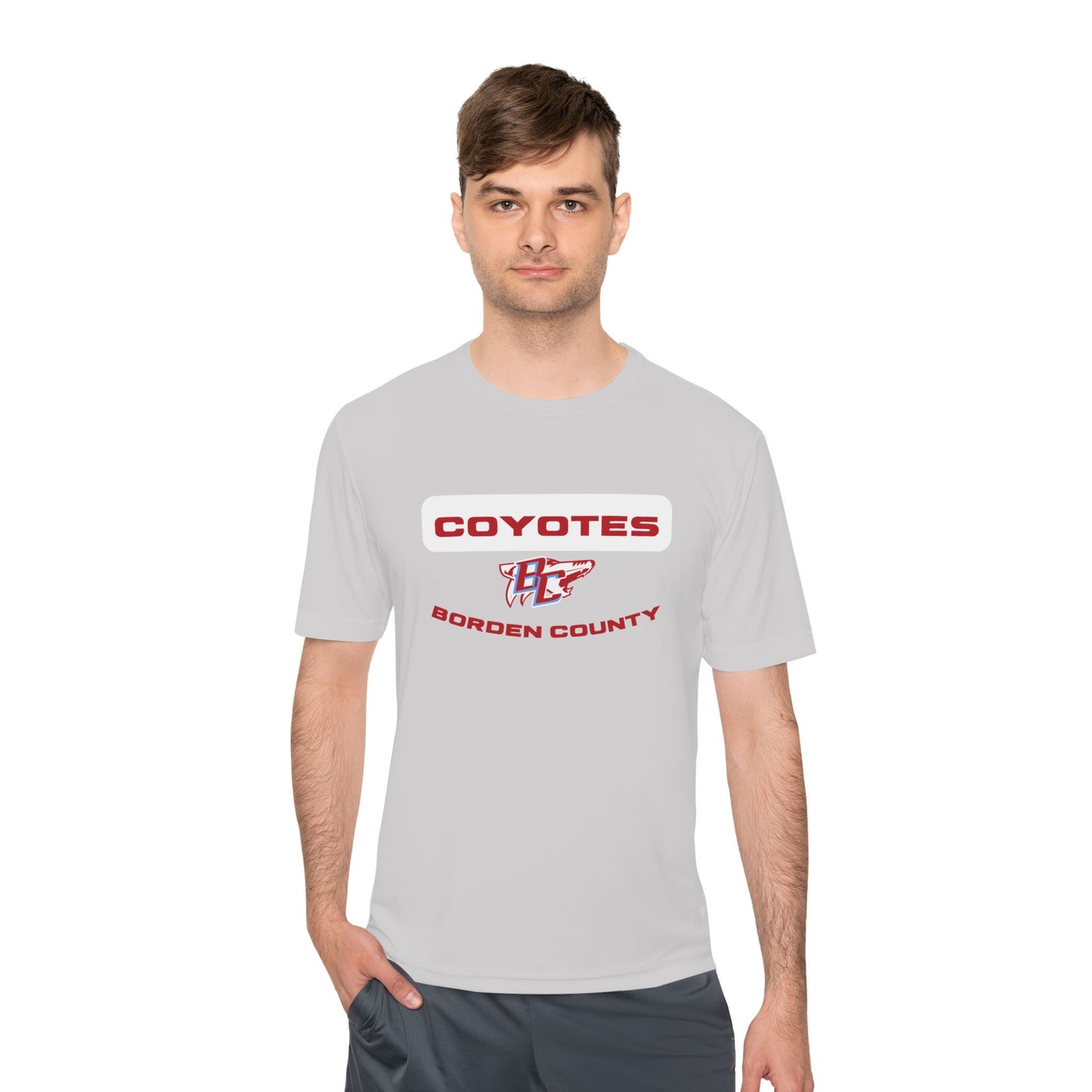 Borden County Coyotes Performance Tee - 'Coyotes' Logo Moisture-Wicking Shirt