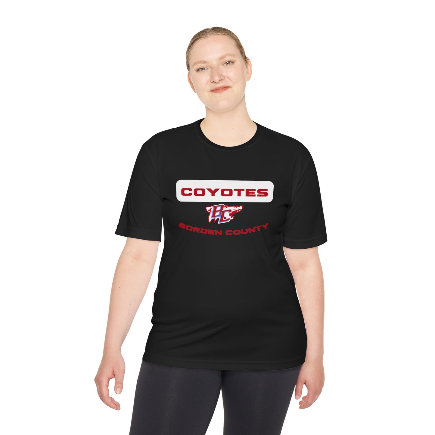 Borden County Coyotes Performance Tee - 'Coyotes' Logo Moisture-Wicking Shirt
