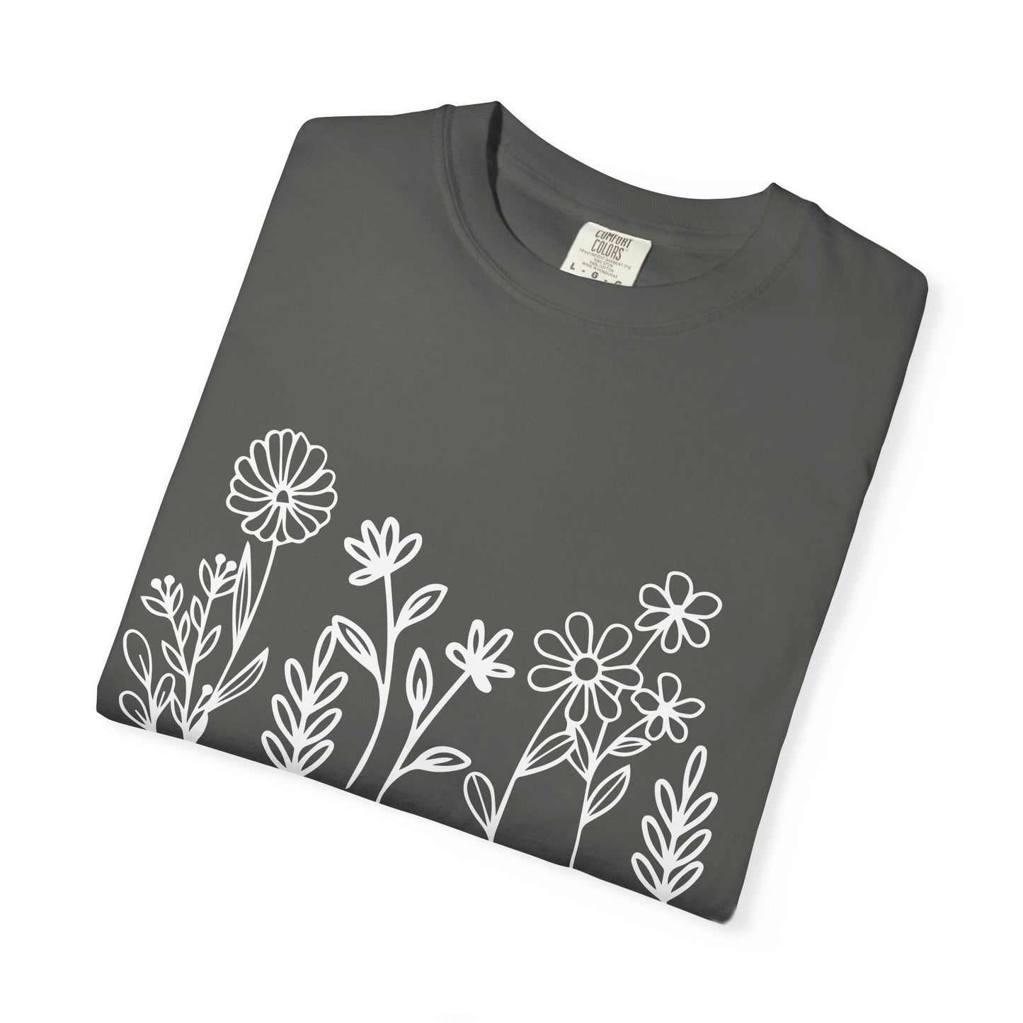 Grow in Grace T-Shirt — Floral 2 Peter 3:18 Christian Tee
