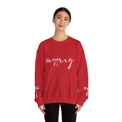 Minimal White Crewneck Sweatshirt – Subtle Script Design