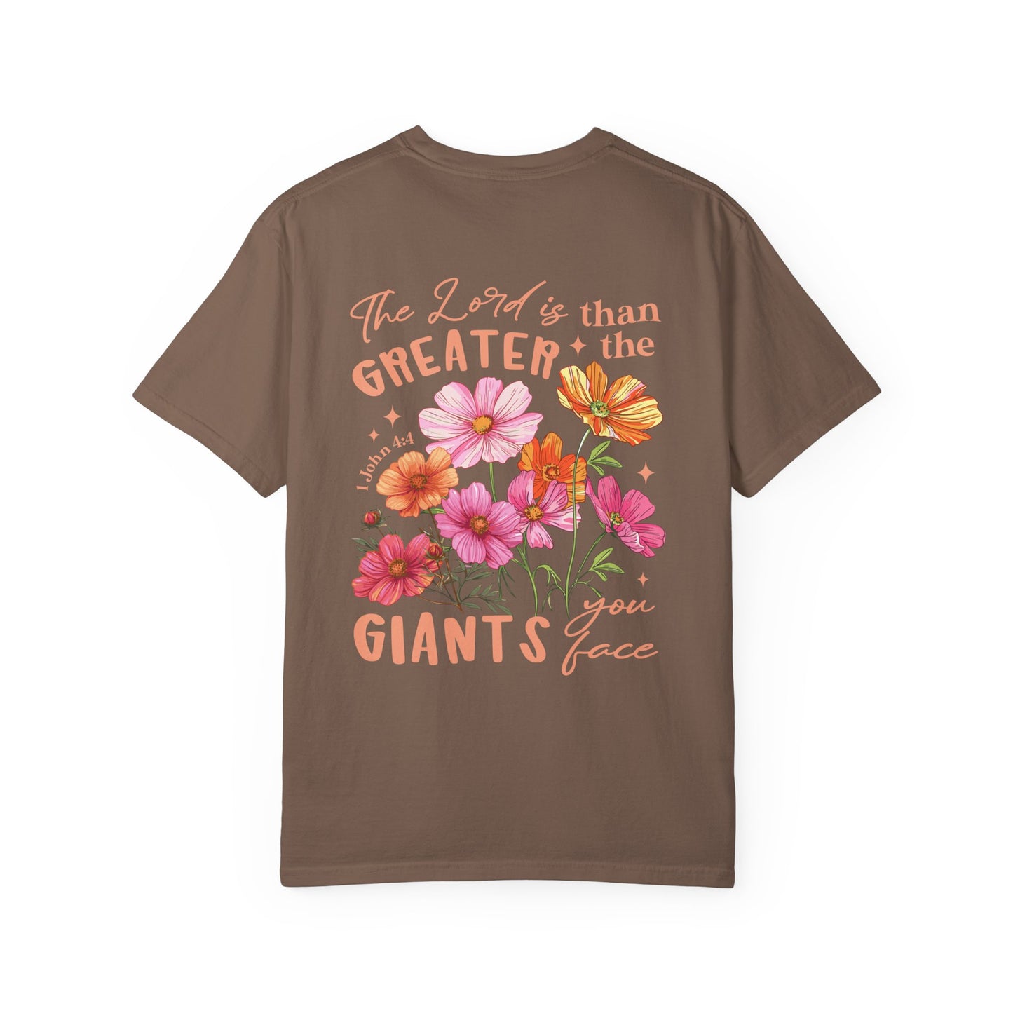Floral 'Greater Than the Giants' T-Shirt