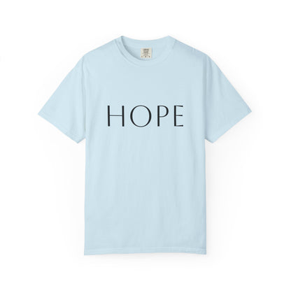 Hope Script T-Shirt — Inspirational Christian Tee with Back Scripture Design