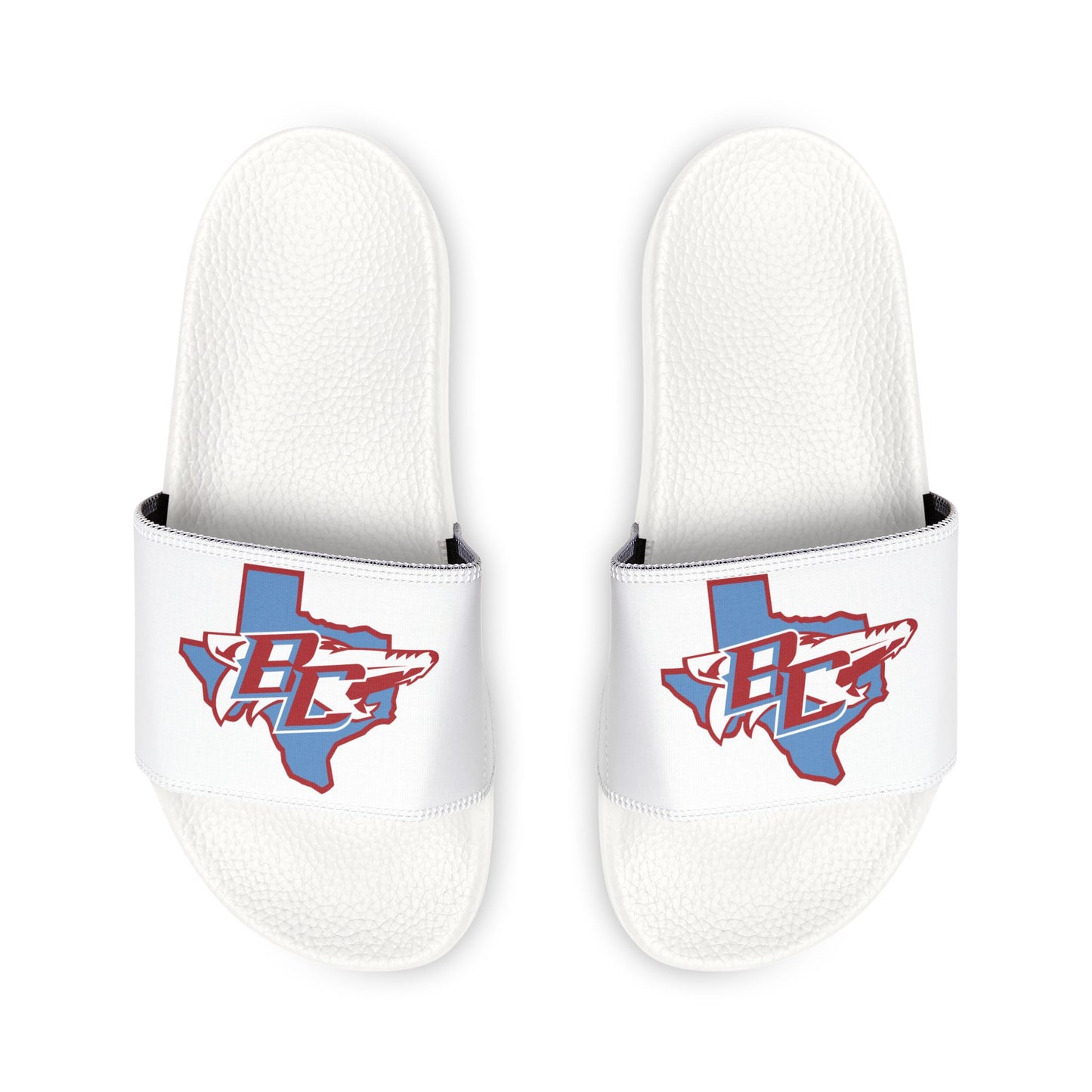 Youth Slide Sandals with Removable Strap — Custom Team Logo "24" Design