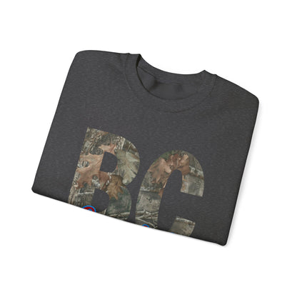 BC Coyotes Camo Lettering Sweatshirt — College Team Crewneck