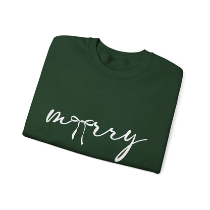 Minimal White Crewneck Sweatshirt – Subtle Script Design