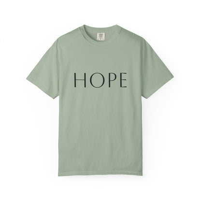 Hope Script T-Shirt — Inspirational Christian Tee with Back Scripture Design