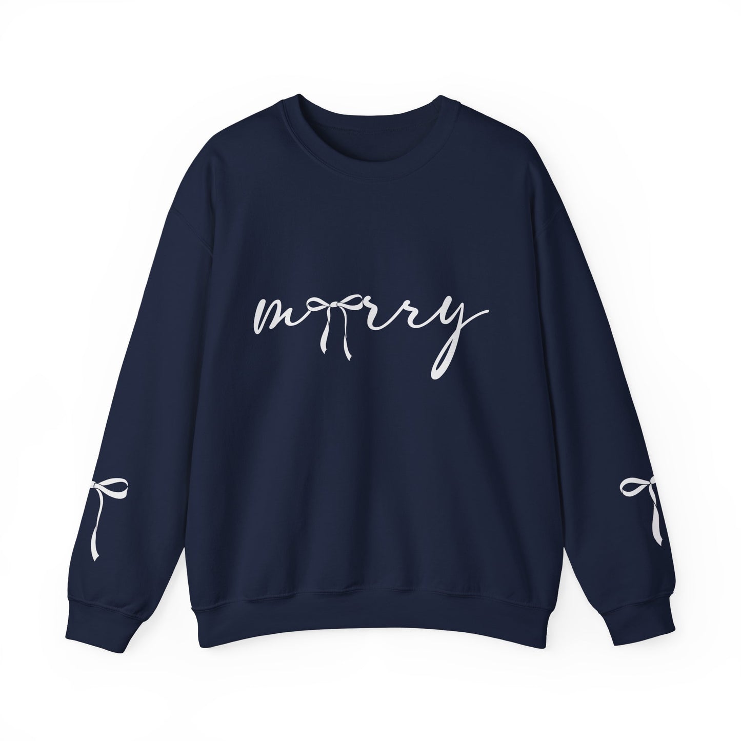 Minimal White Crewneck Sweatshirt – Subtle Script Design