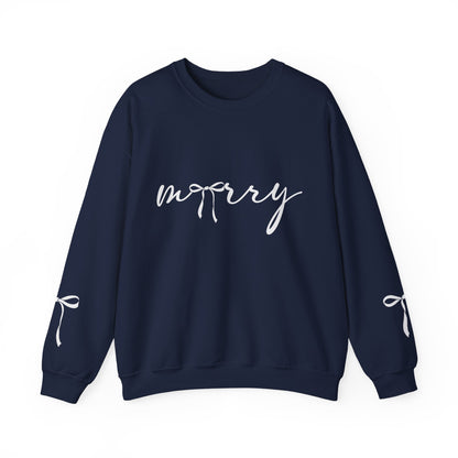 Minimal White Crewneck Sweatshirt – Subtle Script Design