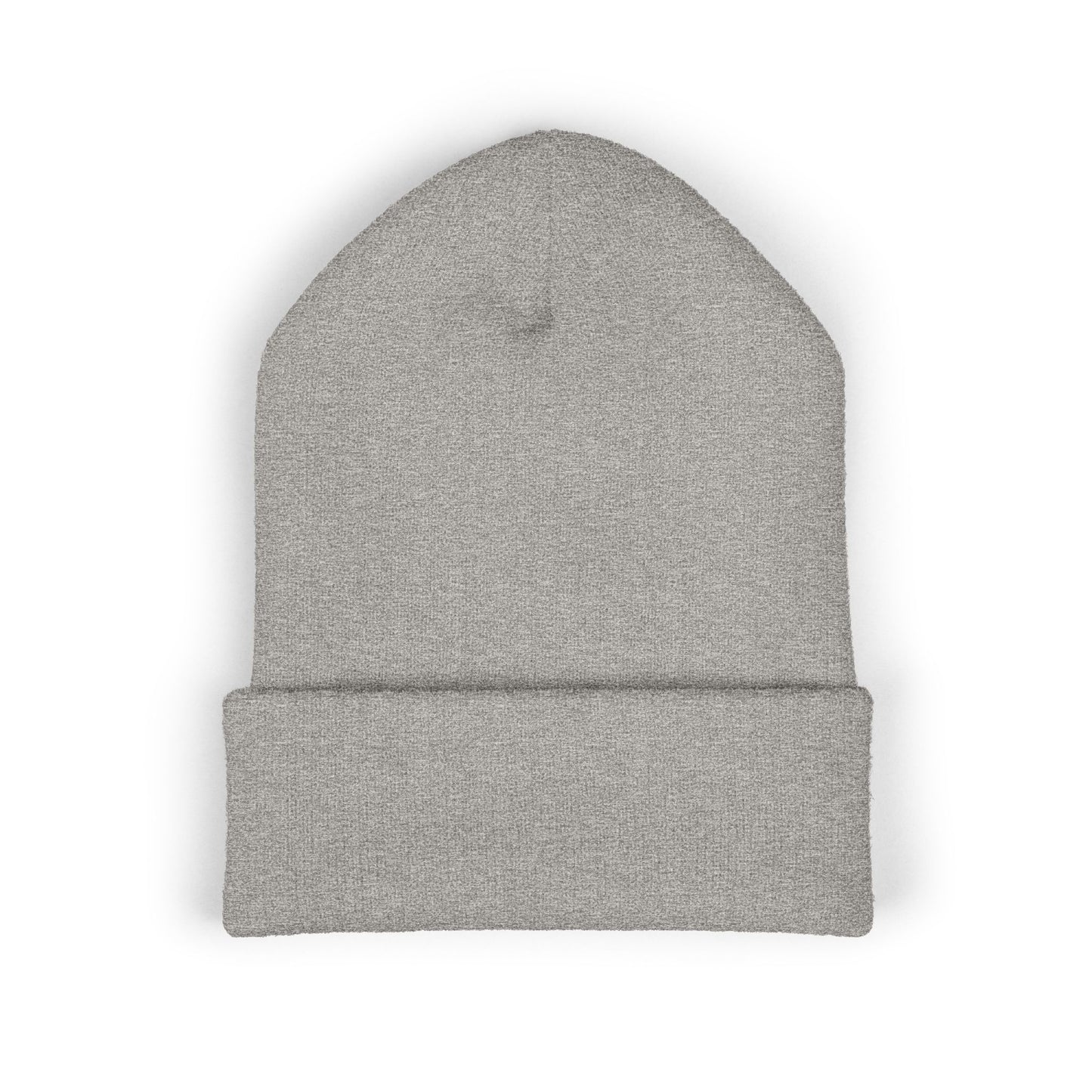 Texas Flag Outline Embroidered Beanie — Classic Cuffed Knit Hat
