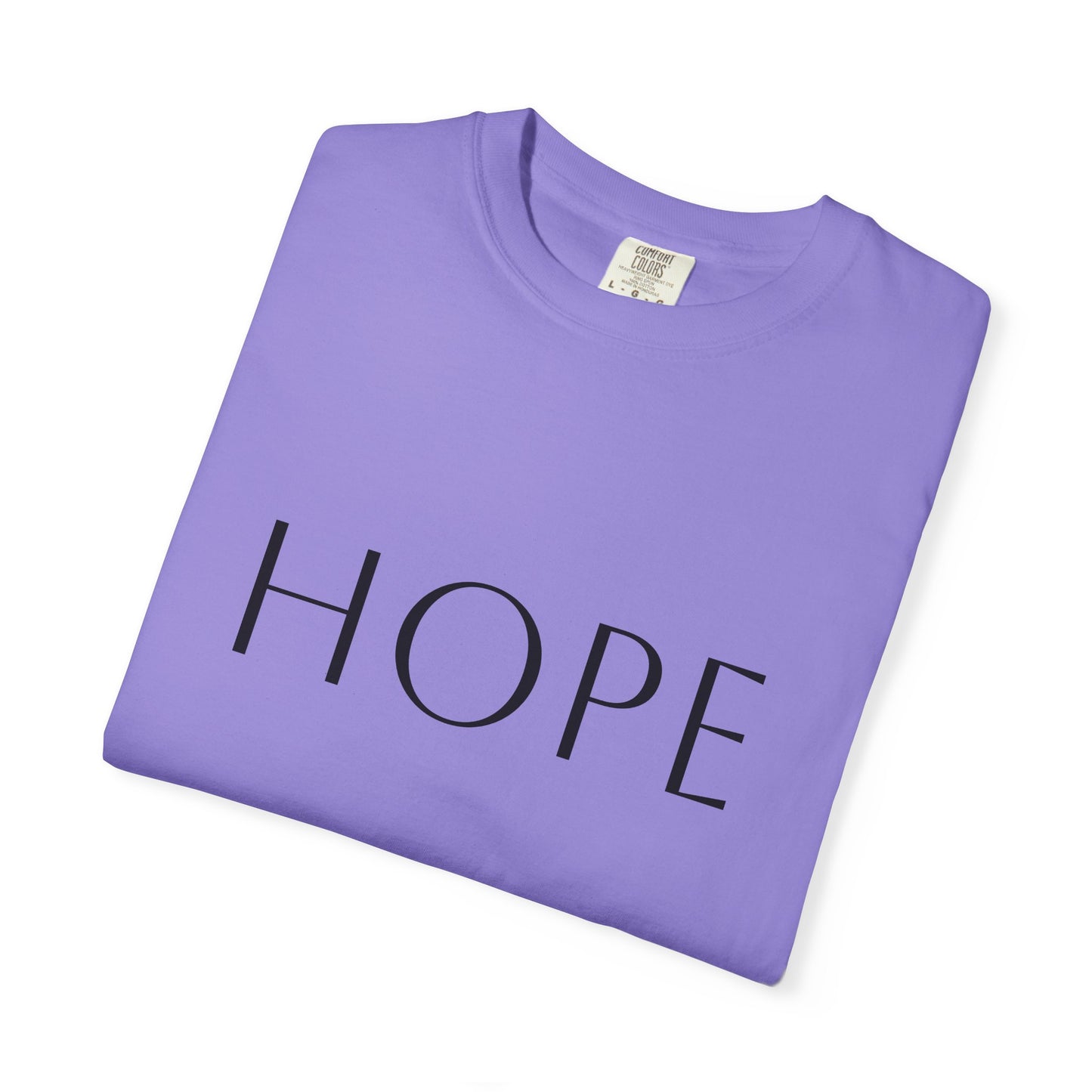 Hope Script T-Shirt — Inspirational Christian Tee with Back Scripture Design