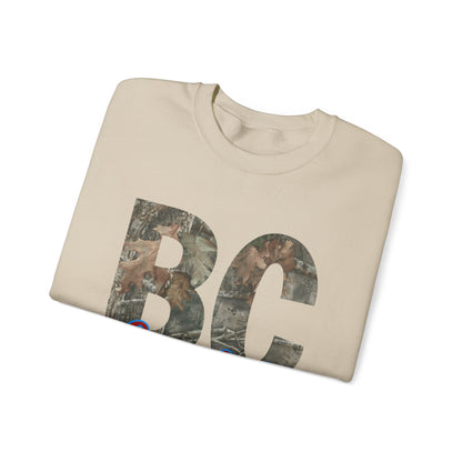 BC Coyotes Camo Lettering Sweatshirt — College Team Crewneck