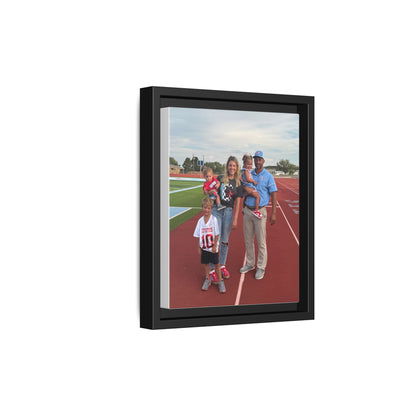 Framed Matte Photo Canvas — Personalized Family Portrait Wall Art