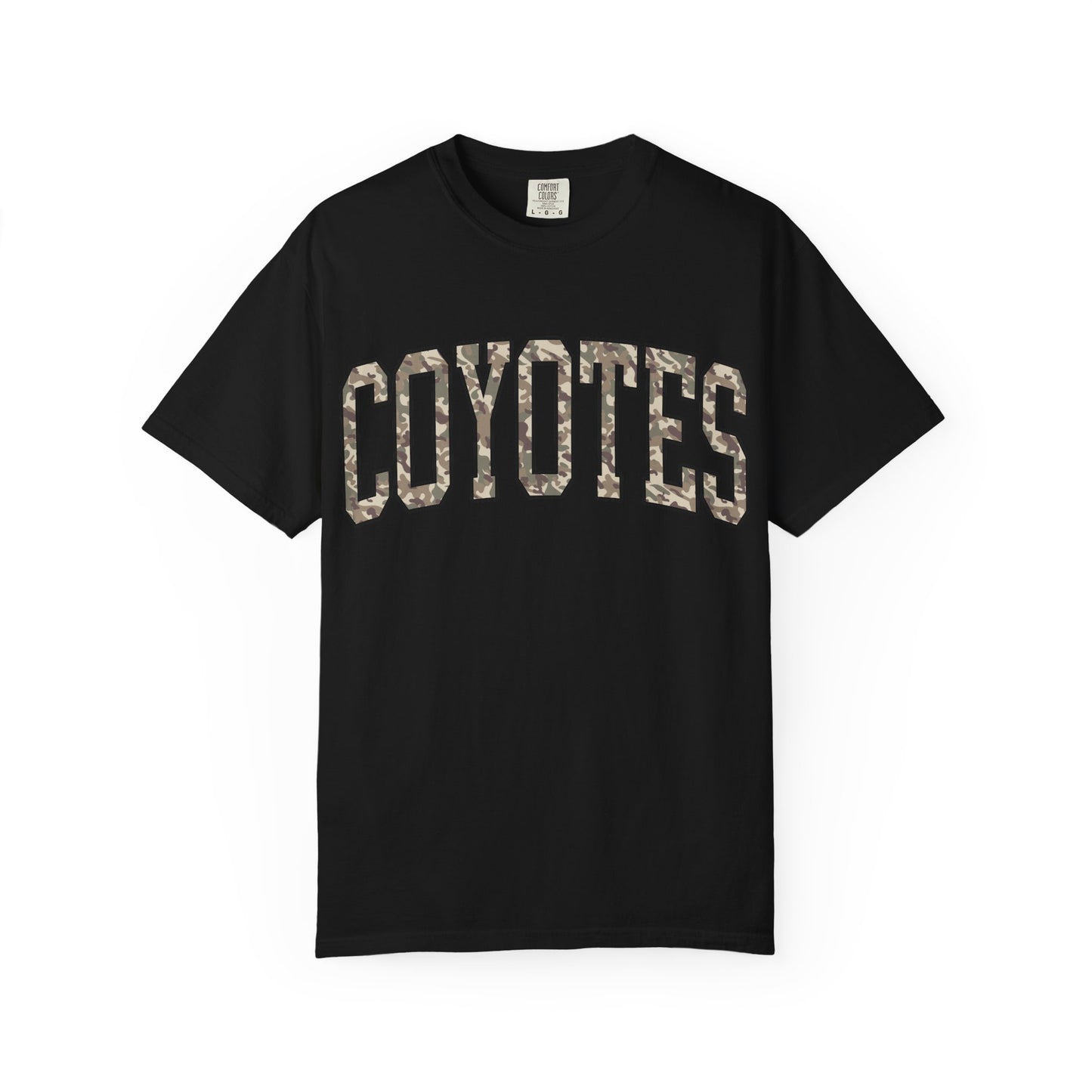 Coyotes Camo Arch T-Shirt — Vintage Lettering Tee