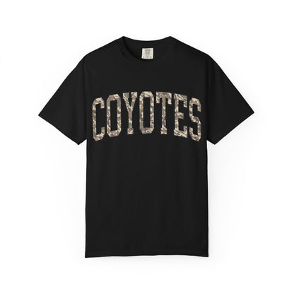 Coyotes Camo Arch T-Shirt — Vintage Lettering Tee