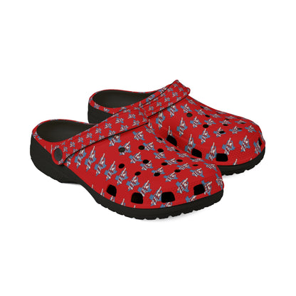 Red BC — All-Over Print Comfortable Slip-On Shoes