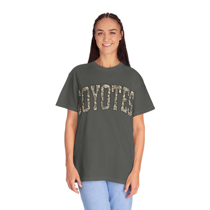 Coyotes Camo Arch T-Shirt — Vintage Lettering Tee