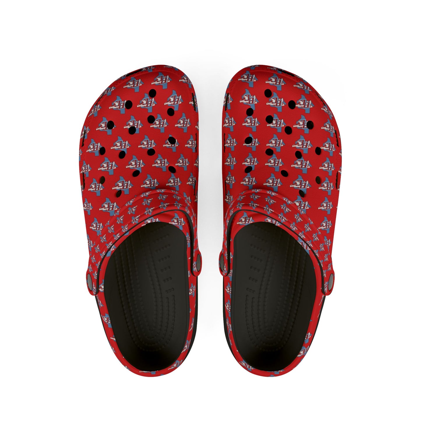 Red BC — All-Over Print Comfortable Slip-On Shoes