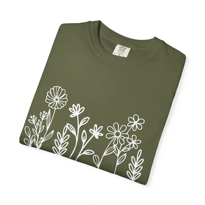 Grow in Grace T-Shirt — Floral 2 Peter 3:18 Christian Tee