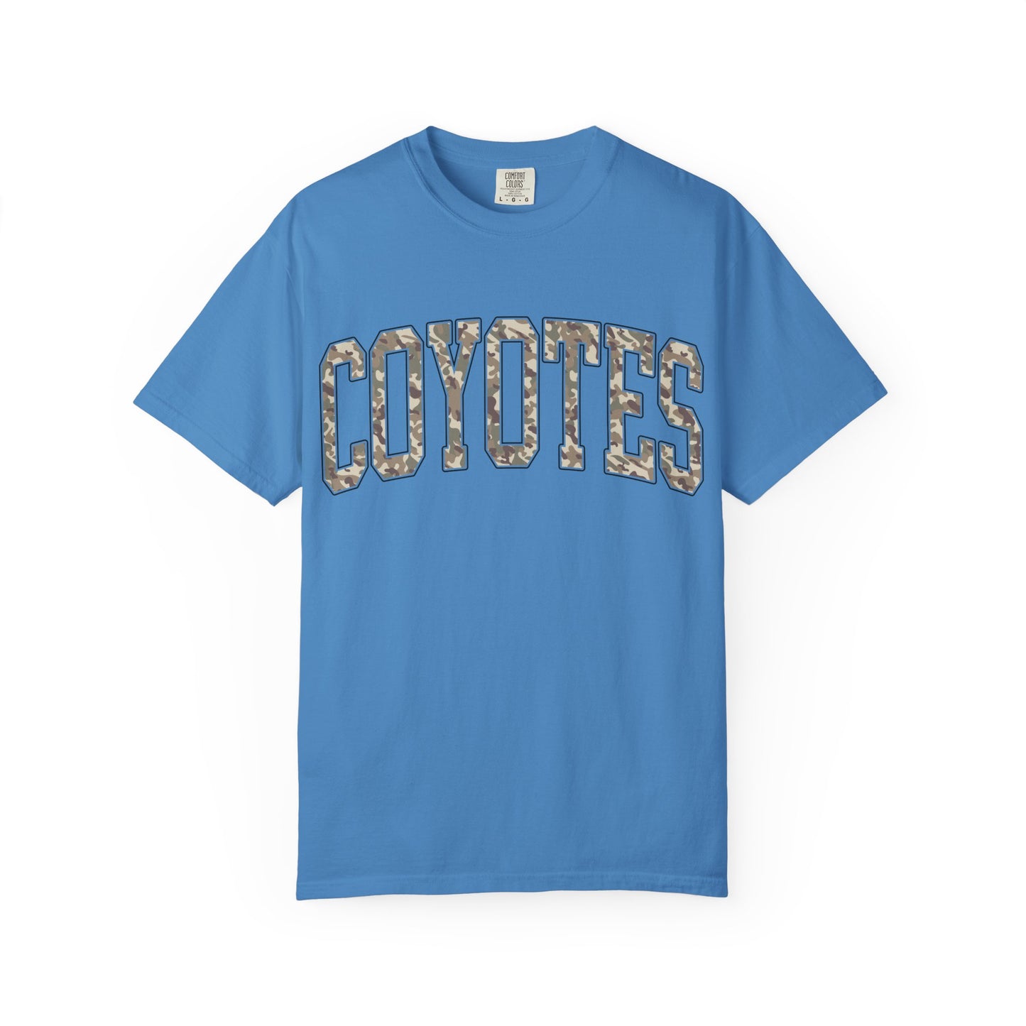 Coyotes Camo Arch T-Shirt — Vintage Lettering Tee