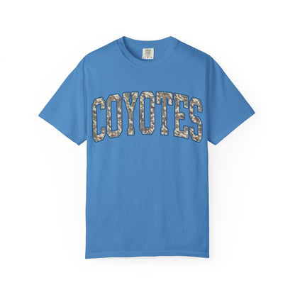 Coyotes Camo Arch T-Shirt — Vintage Lettering Tee
