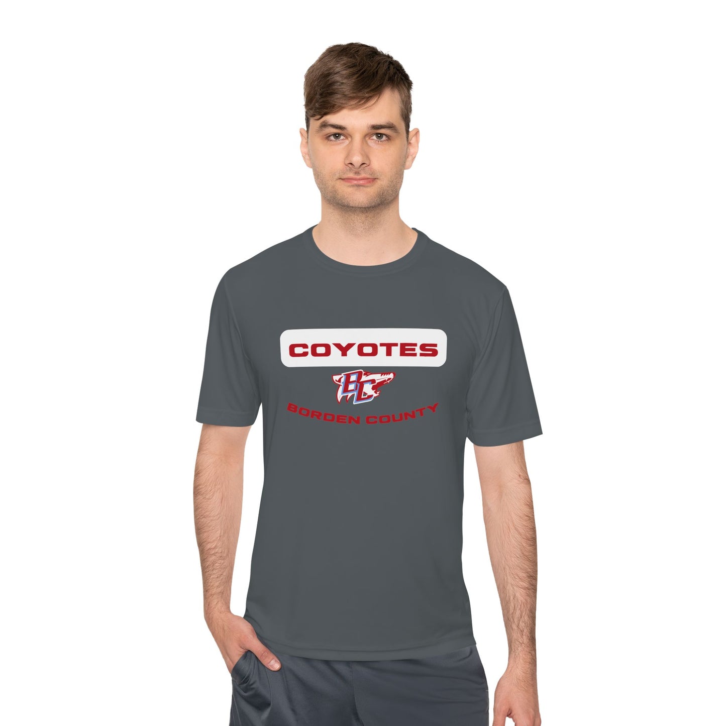 Borden County Coyotes Performance Tee - 'Coyotes' Logo Moisture-Wicking Shirt