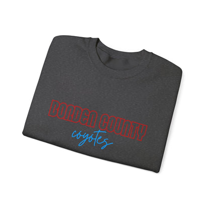 Borden County Coyotes Sweatshirt - Retro Pastel Crewneck