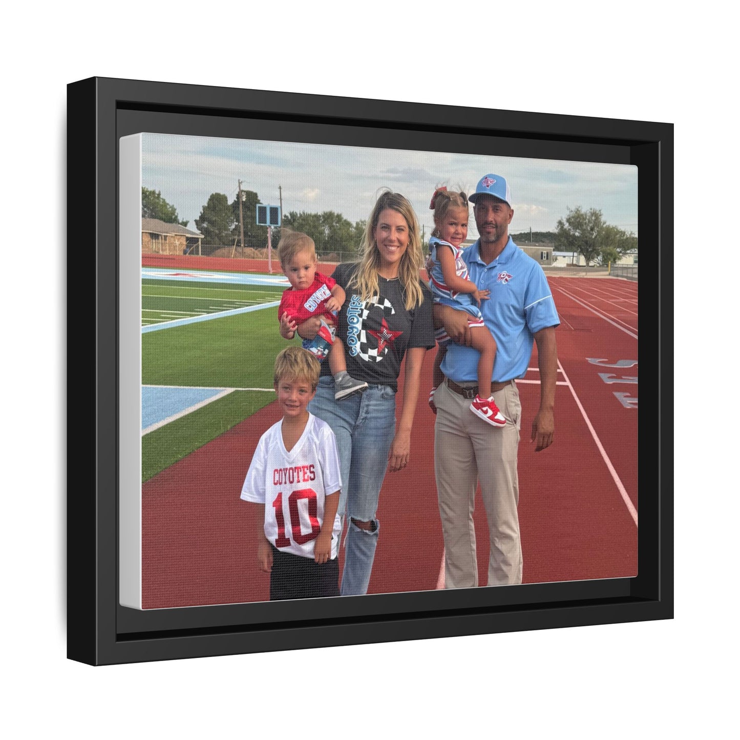 Framed Matte Photo Canvas — Personalized Family Portrait Wall Art