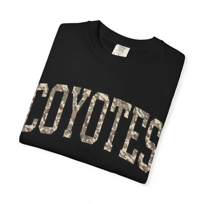 Coyotes Camo Arch T-Shirt — Vintage Lettering Tee