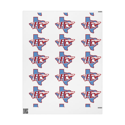 Texas Outline with BC Lettering Wrapping Paper | State Logo Pattern