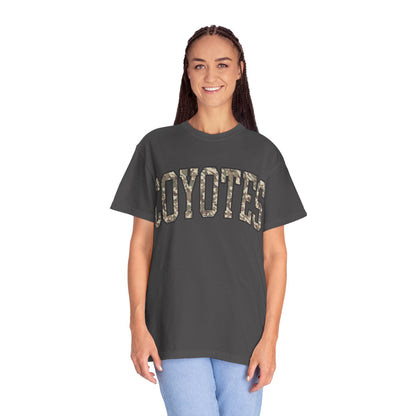 Coyotes Camo Arch T-Shirt — Vintage Lettering Tee