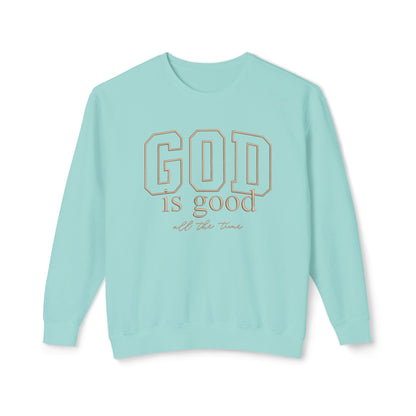 God Is Good Crewneck Sweatshirt — Faith-Based Inspirational Pullover
