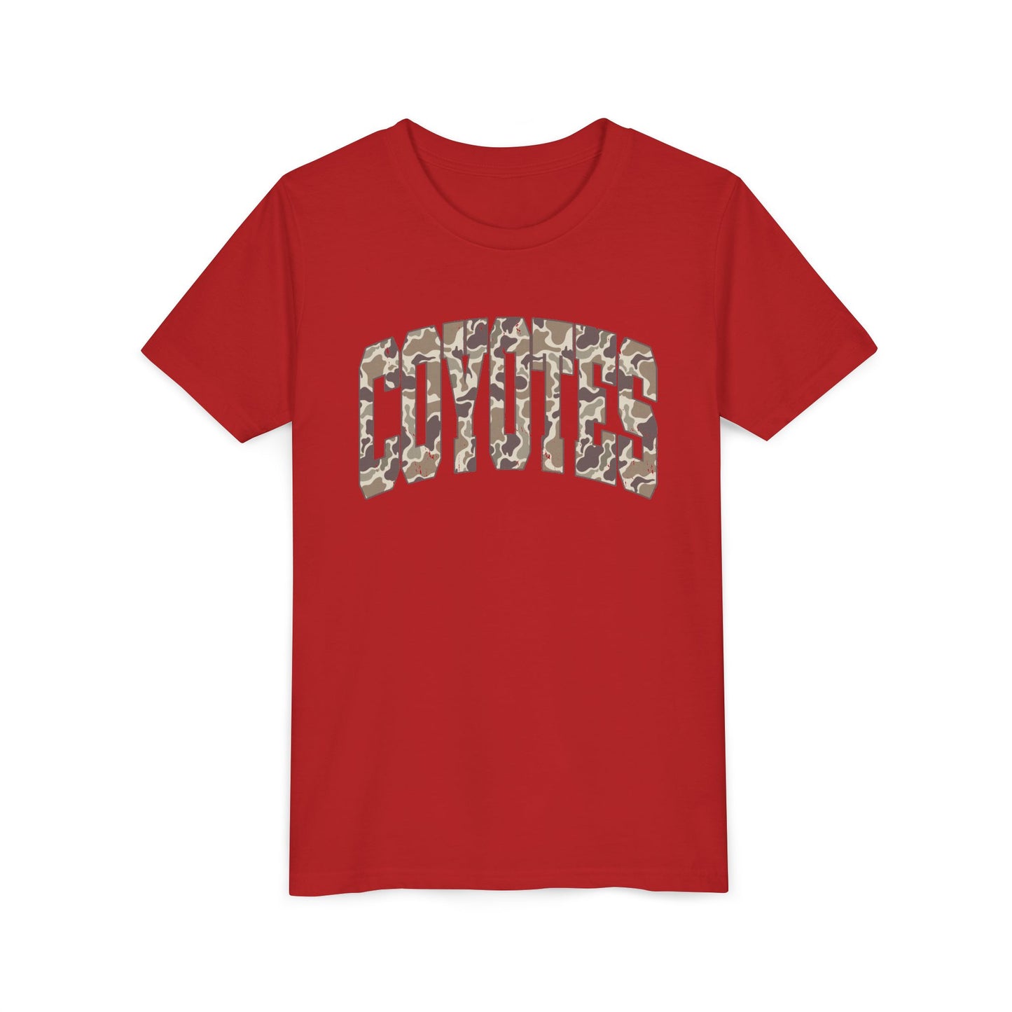 Youth Tee - Coyotes Camo Arch Graphic