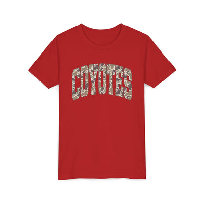 Youth Tee - Coyotes Camo Arch Graphic