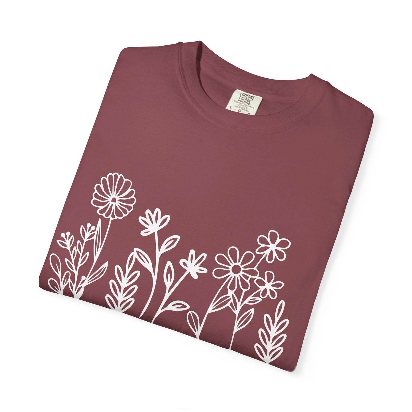 Grow in Grace T-Shirt — Floral 2 Peter 3:18 Christian Tee
