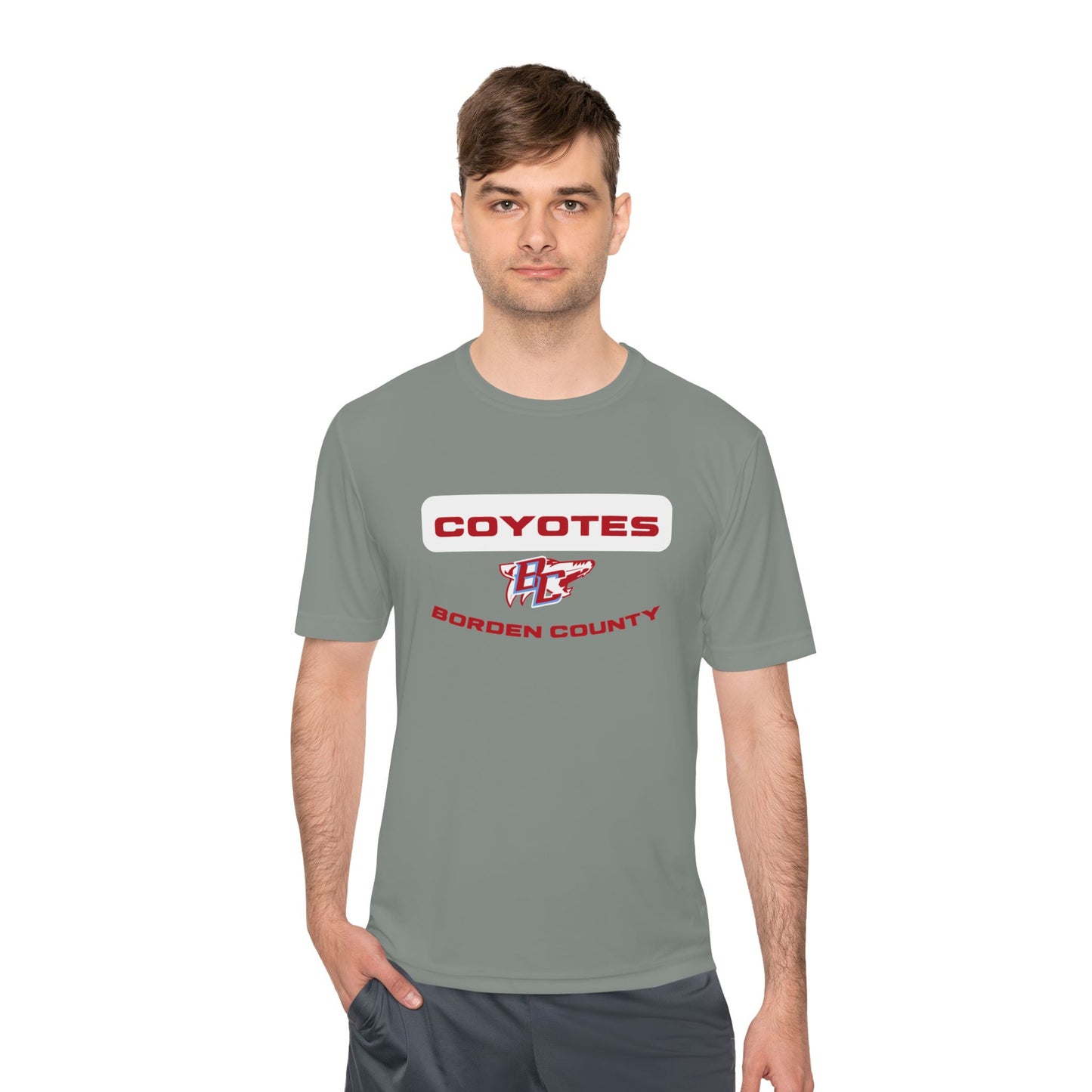 Borden County Coyotes Performance Tee - 'Coyotes' Logo Moisture-Wicking Shirt