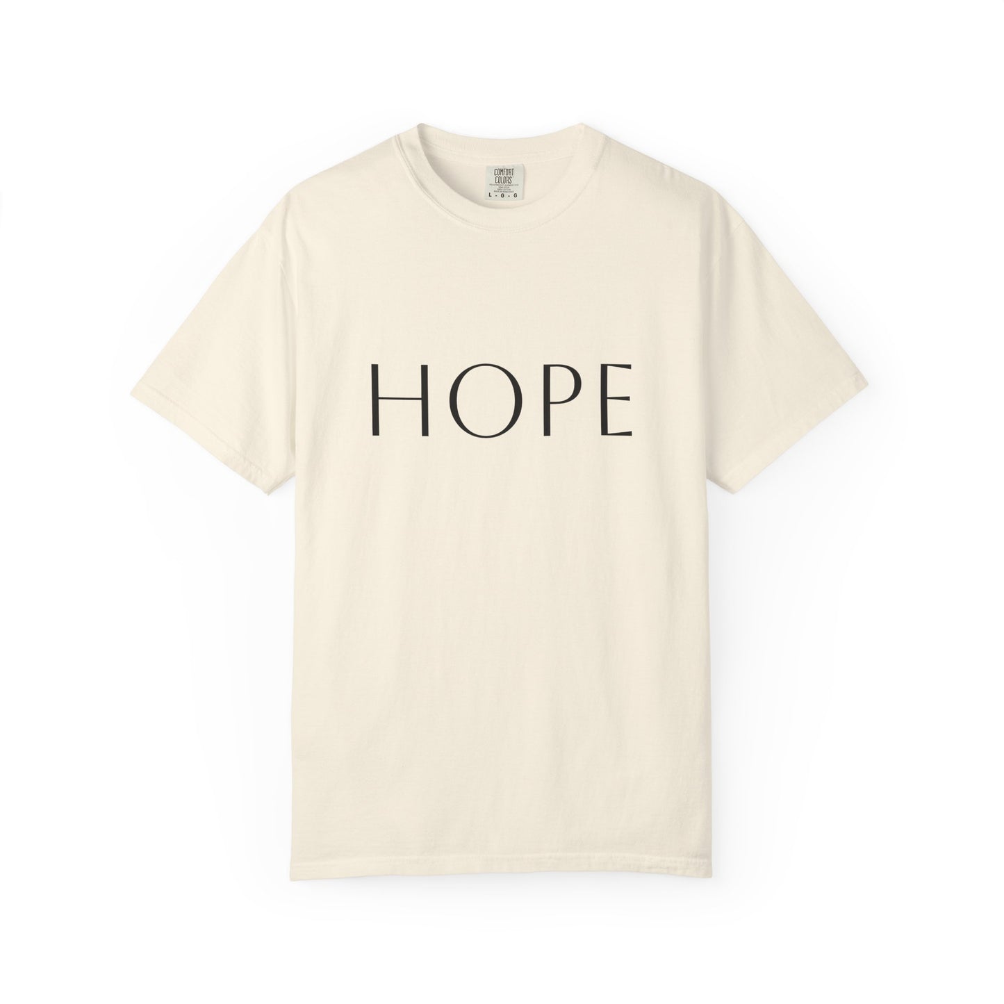 Hope Script T-Shirt — Inspirational Christian Tee with Back Scripture Design