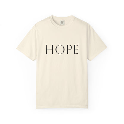 Hope Script T-Shirt — Inspirational Christian Tee with Back Scripture Design