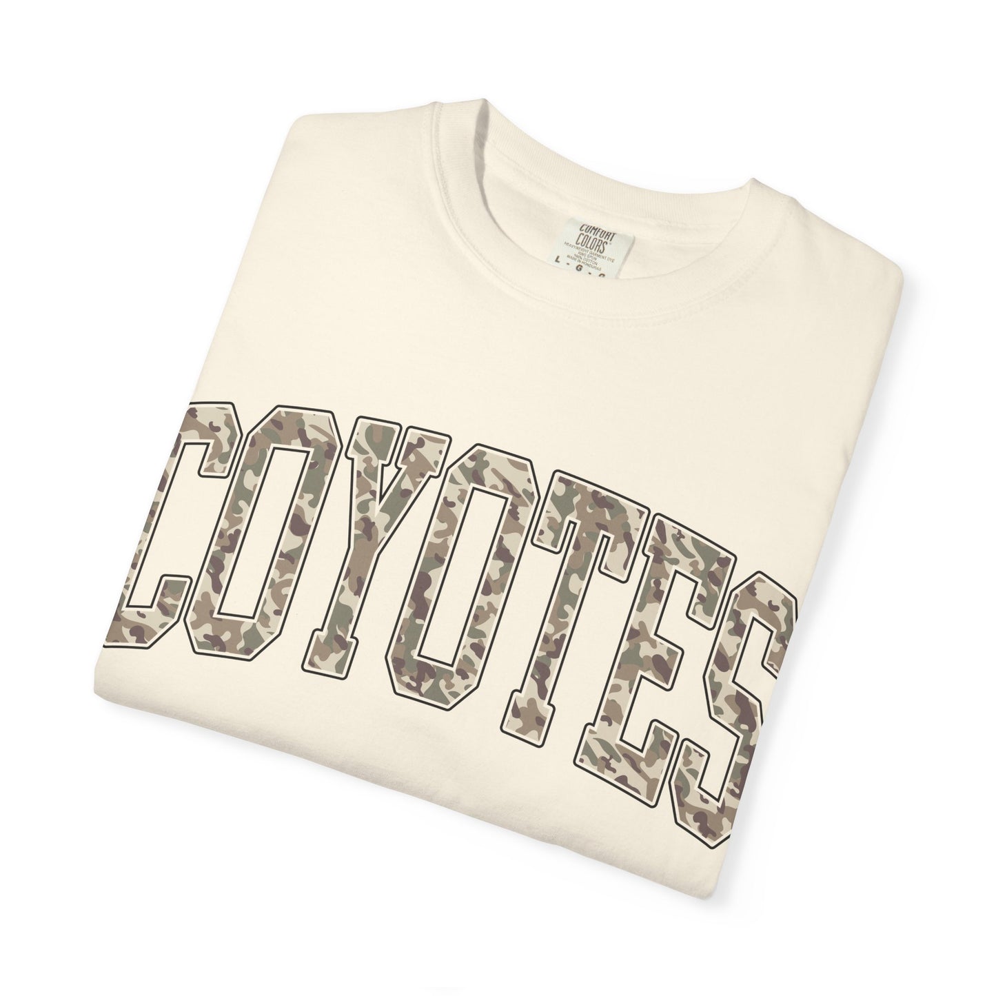 Coyotes Camo Arch T-Shirt — Vintage Lettering Tee