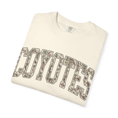 Coyotes Camo Arch T-Shirt — Vintage Lettering Tee