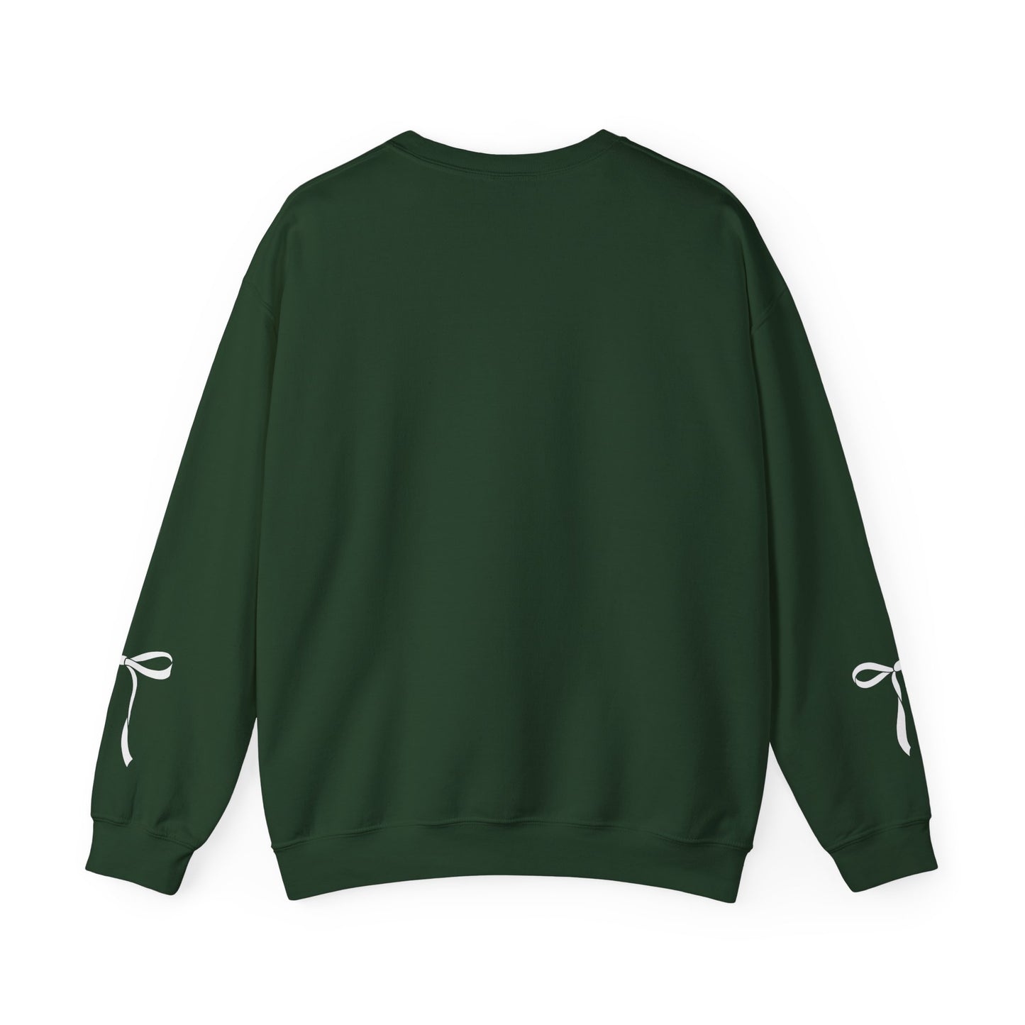 Minimal White Crewneck Sweatshirt – Subtle Script Design