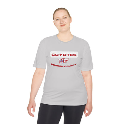 Borden County Coyotes Performance Tee - 'Coyotes' Logo Moisture-Wicking Shirt