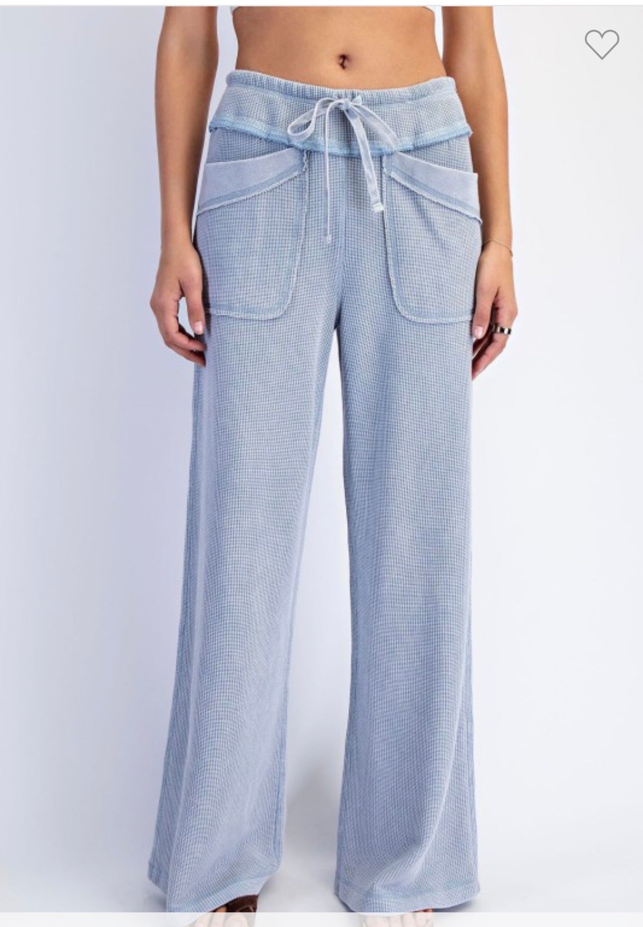 Mineral Wash Ribbed Pants