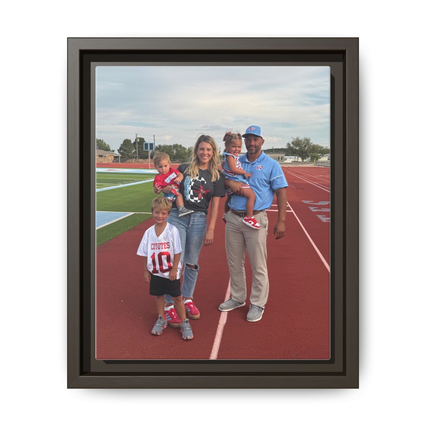 Framed Matte Photo Canvas — Personalized Family Portrait Wall Art