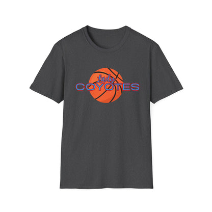 Coyotes Basketball T-Shirt – Orange Basketball Logo Tee