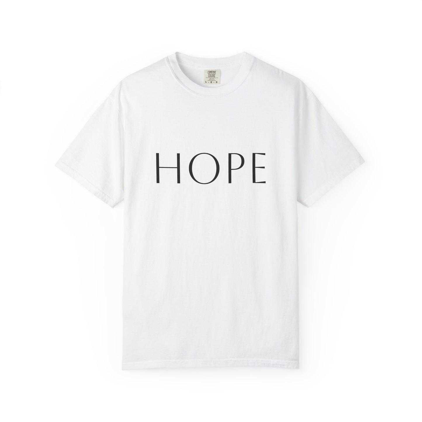 Hope Script T-Shirt — Inspirational Christian Tee with Back Scripture Design