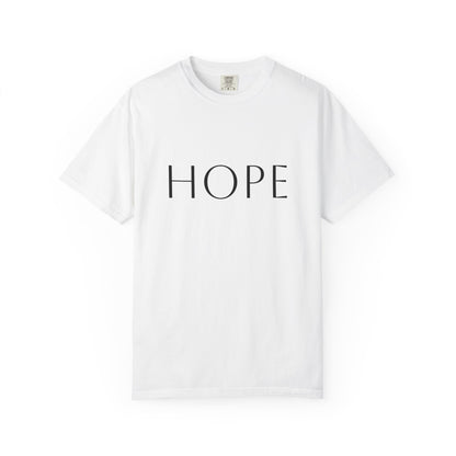 Hope Script T-Shirt — Inspirational Christian Tee with Back Scripture Design